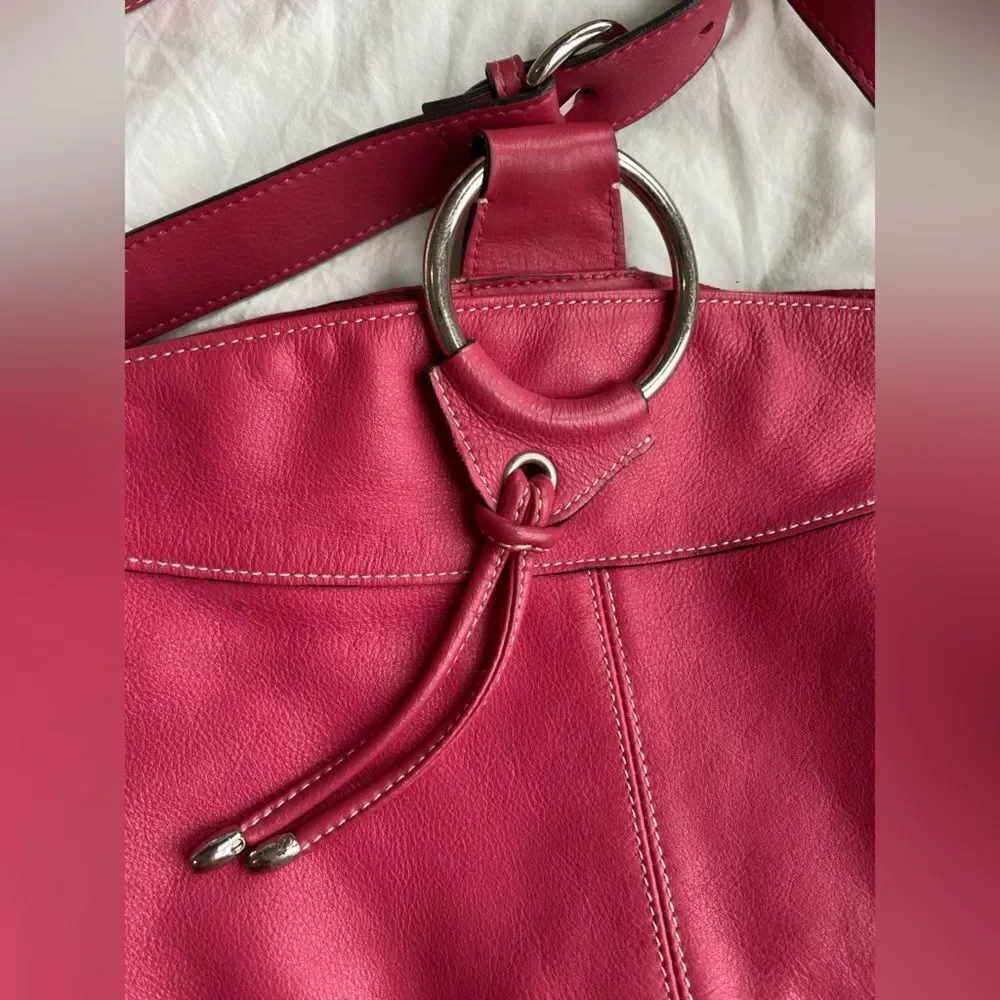 Fuschia Pink Y2K Leather Handbag